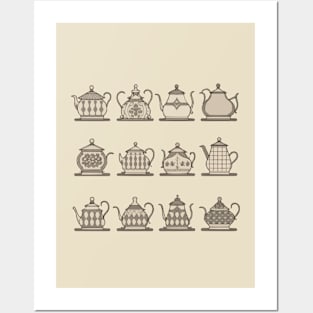 Antique tea set Posters and Art